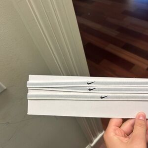 Nike Gray Headbands with Black Logo